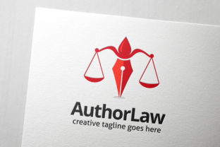 Author Law Logo: A Symbol of Justice and Creativity for Legal Professionals