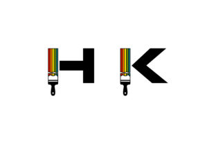 HK Letter Typography Logo: A Modern Blend of Art and Identity