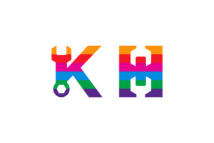 Kh Repair Colorful Logo Design