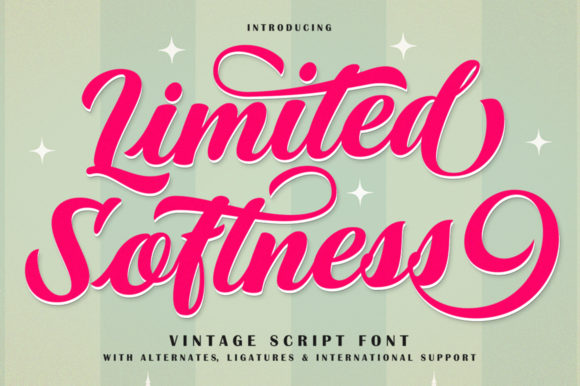 Limited Softness Font: A Beautiful Script for Creative Expression