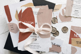 Modern Abstract Wedding Suite: A Minimalist Design Solution for Contemporary Weddings