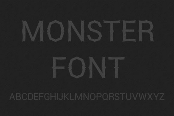 Monster Font with Black Background: A Bold Choice for Modern Design