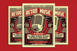 Retro Music Party Flyer