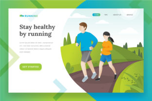 Running Landing Page Illustration: A Modern Solution for Web Design Needs